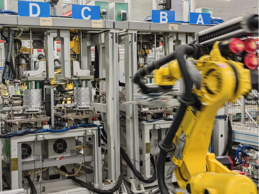 Water-cooled eAxle production line